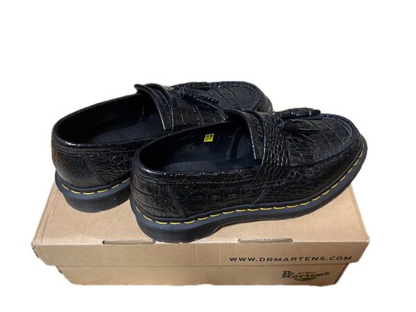 Dr.Martens ドクターマーチン タッセルローファー クロコ UK5 ブラック 24cm