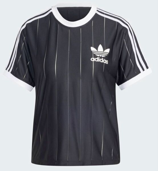 アディダス adidas ピンストライプ半袖Tシャツ オリジナルス Mサイズ