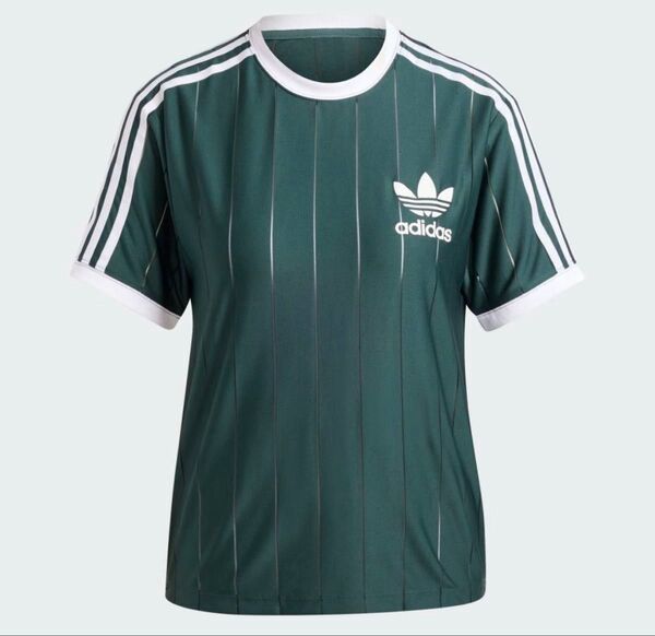 アディダス adidas ピンストライプ半袖Tシャツ オリジナルス Mサイズ