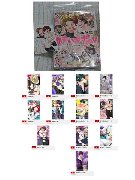 【新品】 ザ花とゆめ ウェディング ふろく、 ブロマイド付、 なまいきざかり ミユキ蜜蜂 作品コミックス 12冊セット