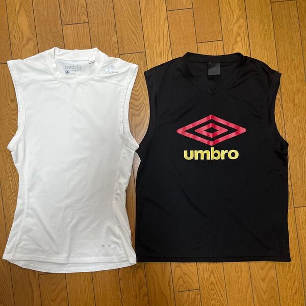 adidas umbro ノースリーブシャツ 2枚セット スポーツウェア トレーニングウェア アディダス アンブロ