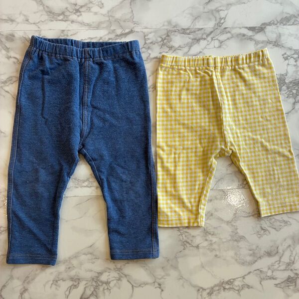 ユニクロ UNIQLO 80 レギンス 2枚セット