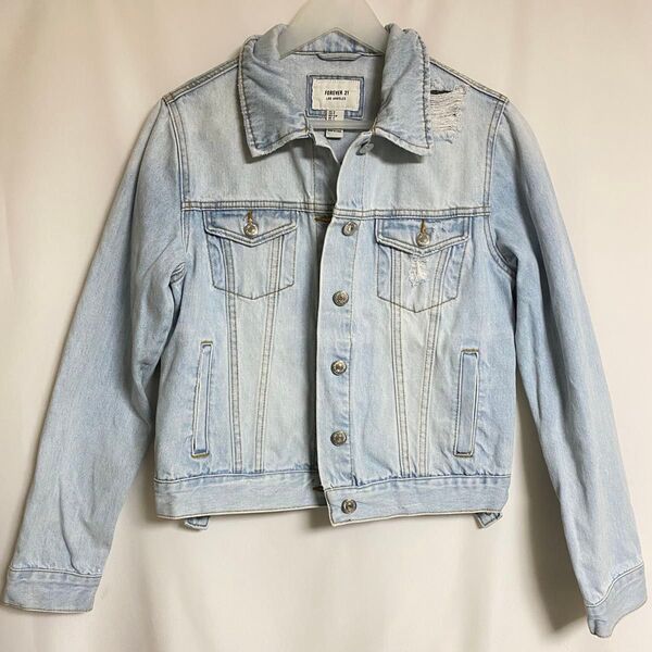 FOREVER21 ダメージ加工 デニムジャケット