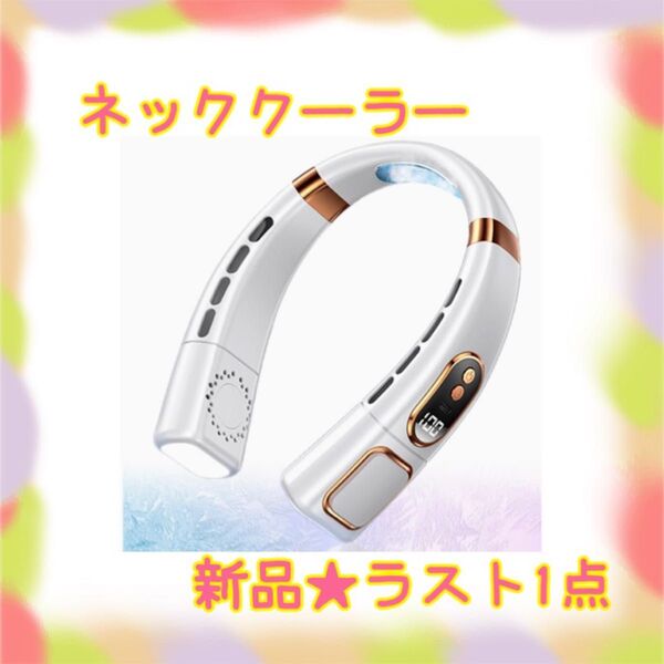 ★新品★大特価★ラスト1点 ネッククーラー 首掛けファン 5段階調節 タイプc 熱中症対策