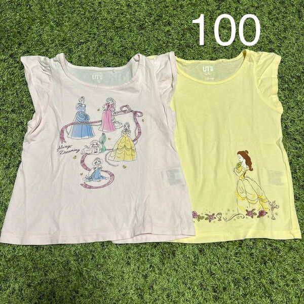 ユニクロ UNIQLO Tシャツ ディズニー プリンセス ベル シンデレラ ラプンツェル アリエル ジャスミン 100