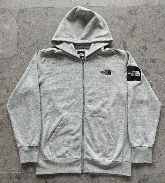 THE NORTH FACE ノースフェイス スクエアロゴ ジップパーカー メンズL NT12037