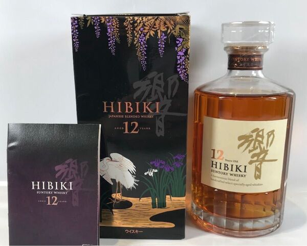 サントリー 響 12年 意匠白鷺 700ml 冊子付 化粧箱付き
