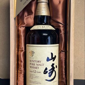 山崎 12年 旧ラベル 響マーク 750ml 木箱付き 美品