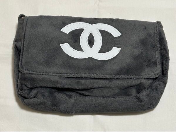 シャネル ショルダーバッグ CHANEL ノベルティ VIPギフト もこもこ 斜めがけ グレー