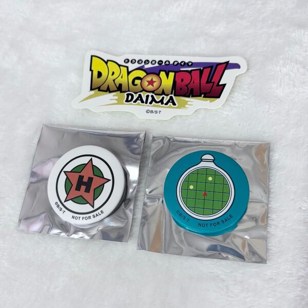 非売品 ドラゴンボールZ マット缶バッジ ポップアップ ドラゴンレーダー
