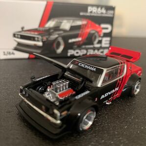 16 美品 スカイライン GT-R ケンメリ ワイドフェンダー 深リムホイール アドバンカラー ダイキャスト 1/64サイズ