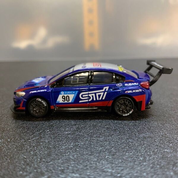 803 美品 スバル WRX STI NBR CHALLENGE 1/62スケール ダイキャストミニカー トミカプレミア