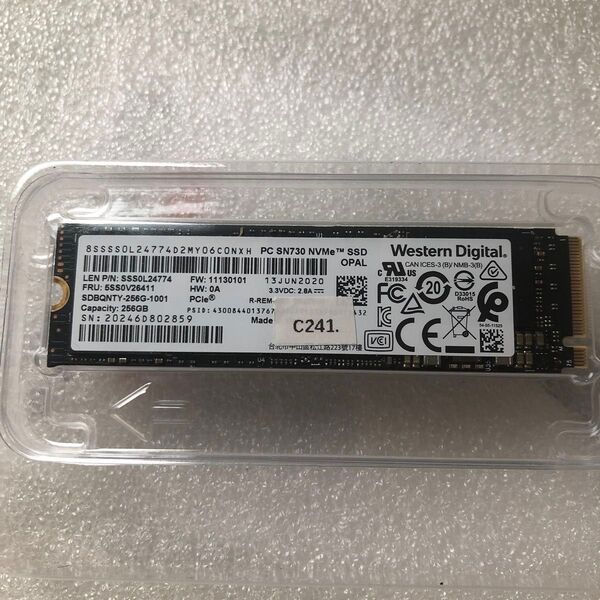 使用時間1205 SSD NVME WD SN730 256gb 256g 2280