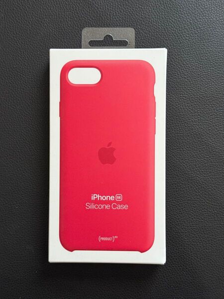 Apple アップル 純正 iPhone 7 8 SE シリコンケース・レッド 新品