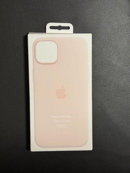 未使用 Apple アップル 純正 iPhone 15 Plus シリコンケース・ライトピンク 開封済