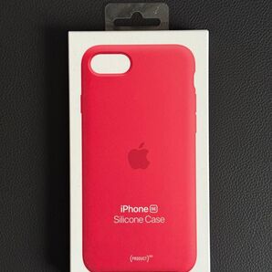 新品 未使用 Apple アップル 純正 iPhone 7 / 8 / SE (第2世代・第3世代) シリコンケース・レッド