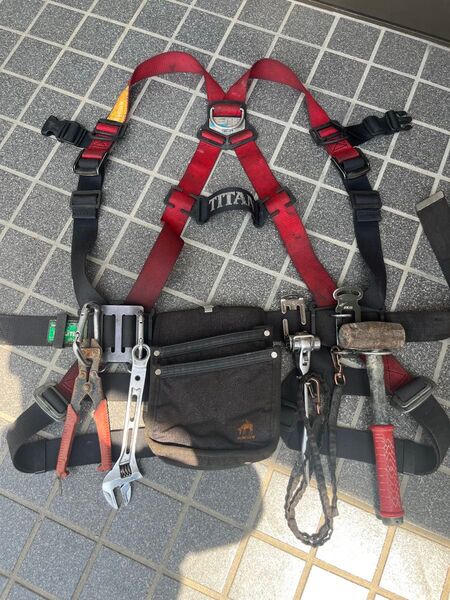 タイタン フルハーネス 腰道具一式 安全帯 Mサイズ