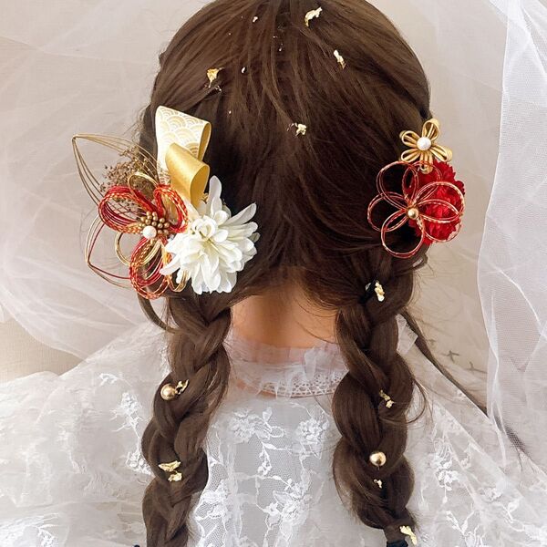 【限定1点のみ】髪飾り ☆結婚式☆卒業式☆成人式☆前撮り 袴 ヘッドドレス ヘアアクセサリー