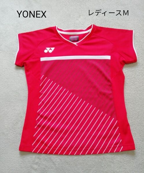 YONEX ヨネックス バドミントンウェア ゲームシャツ レディース M ユニフォーム ゲームウェア 赤 レッド ガールズ