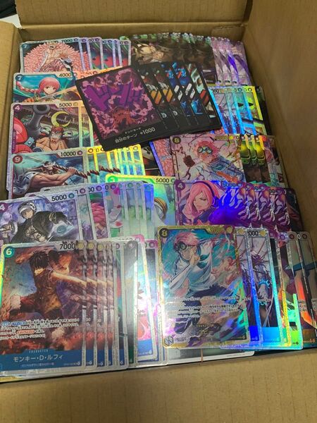 ワンピースカードゲーム 引退品まとめ売り sr sec パラレル デッキ3種類付
