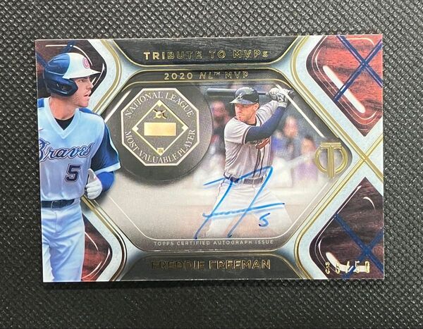 2022 Topps Tribute Freddie Freeman Tribute to MVPs Auto /50 直筆サイン