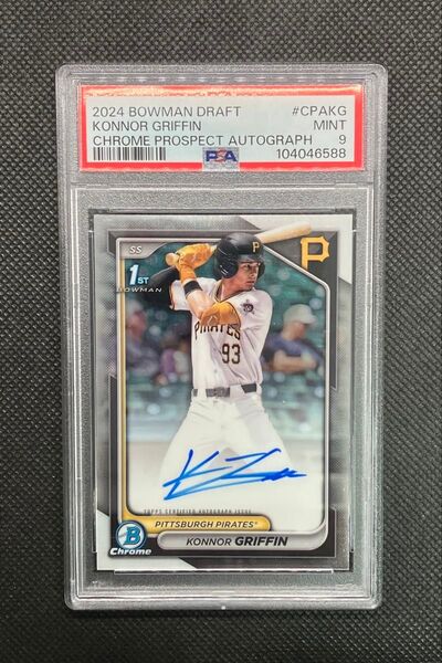 2024 Bowman Draft Konnor Griffin Auto Pirates ドラフト1巡全体9位 直筆サイン