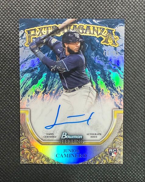 2024 Bowman Sterling Junior Caminero Extravaganza Auto RC 直筆サイン