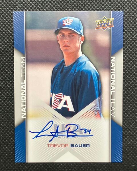 Trevor Bauer Upper Deck Baseball National Team USA バウアー 直筆サイン
