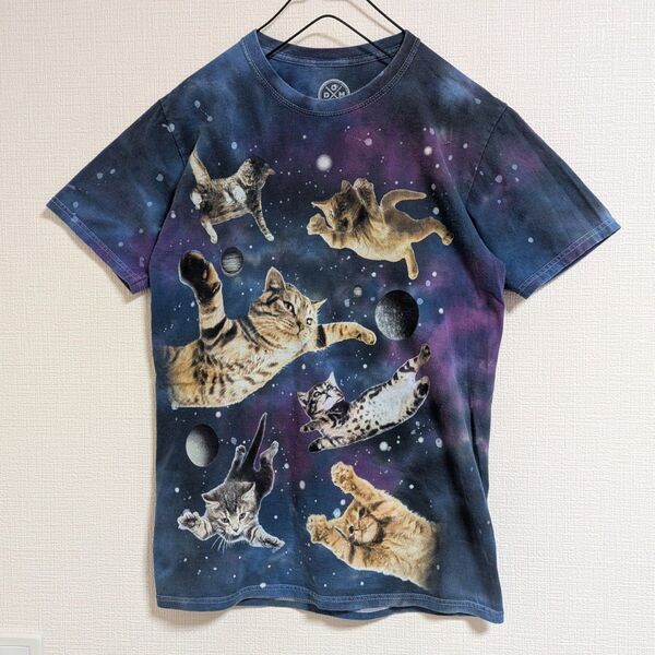 DOM タイダイ 宇宙 ネコ Tシャツ 仲里依紗さん着用アイテム♪
