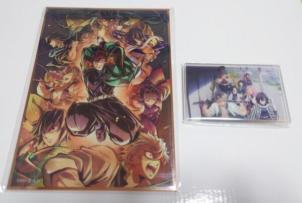 鬼滅の刃 鬼滅シアター 柱稽古編 キービジュアルアクリル色紙+レイヤードマグネット