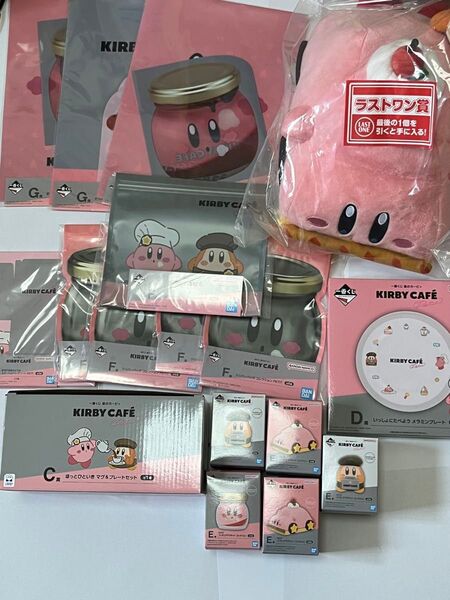 未開封品 一番くじ 星のカービィ Kirby Caf PETIT ラストワン賞 くるまほおばりケーキ ぬいぐるみ セット