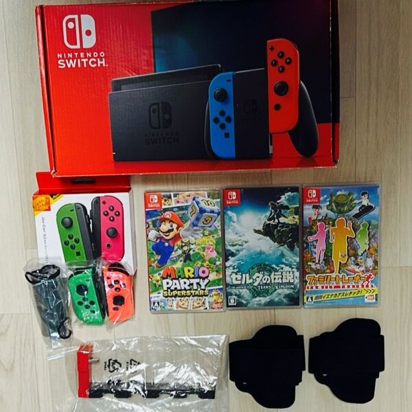 Nintendo Switch 本体 ソフト3本 Joy-Con2セット まとめ売り