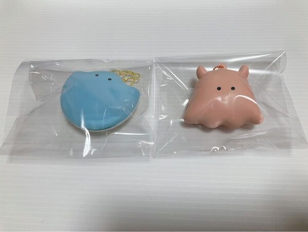 つぶらな瞳の水族館 スクイーズ その2 めんだこ えい2点セット ガチャ 未使用品