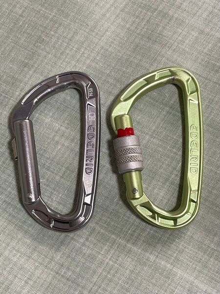 EDELRID カラビナ 2個セット ピュアスライダー ピュアスクリュー エーデルリッド クライミング 登山