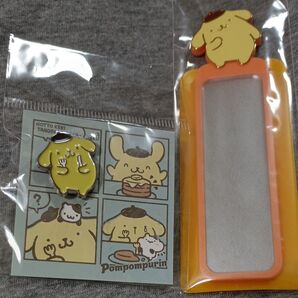 【1,320円】サンリオ ピンズ (ポムポムプリン 4コマ) SA-PI011・ミラー