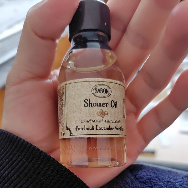 SABON シャワーオイル パチュリラベンダーバニラ 50m ボディ用洗浄料