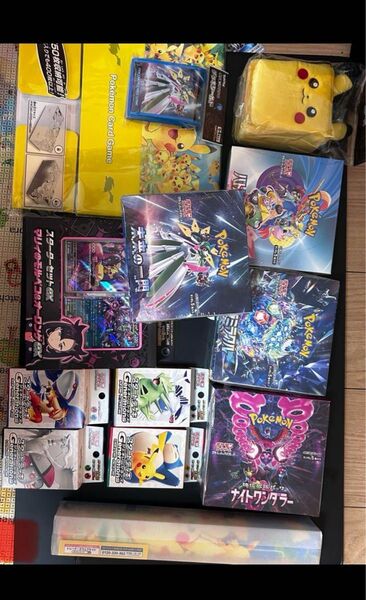 ポケモンカードゲーム サプライ、デッキ、パック まとめ売り13点セット