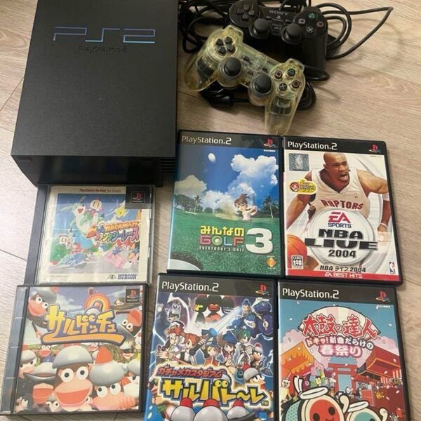 PlayStation2 本体 コントローラー2個 ソフト6本セット