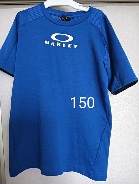 半袖 Tシャツ 150 OAKLEY 青 ブルー オークリー スポーツ Tシャツ XS