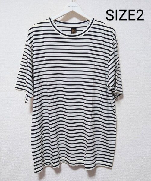 新品BATONER バトナー 24ss SUMMER WOOL BORDER T-SHIRT ボーダー サマー ウールTシャツ2