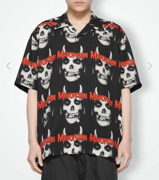 新品MAYO メイヨー 24ss MAYOFGMN shirts "BLACK" オープンカラーシャツ アロハシャツ XL