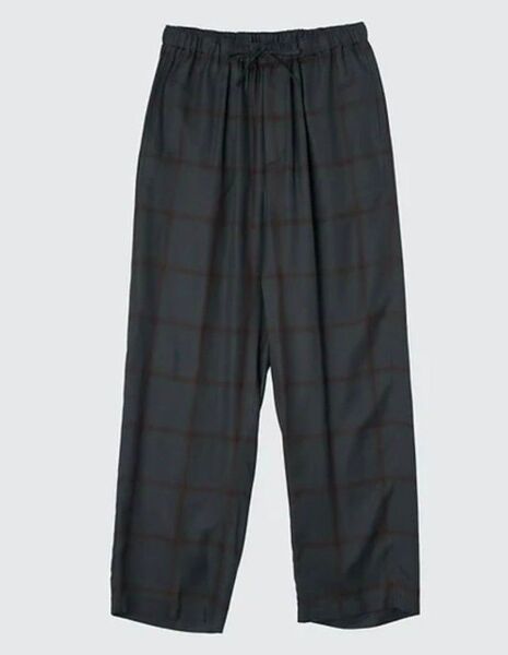 新品YOKE ヨーク 24aw RAYON WOOL OMBRE PLAID EASY PANTSオンブレチェック イージーパンツ