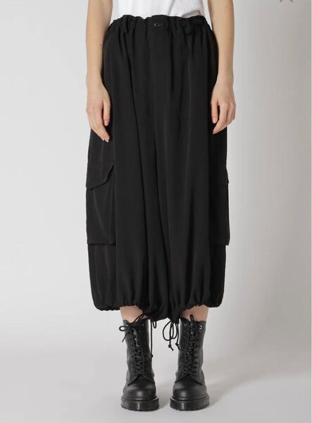 美品Y's ワイズ 24ss CREPE de CHINE BALLOON PANTS チャイナ バルーンパンツ サルエルパンツ