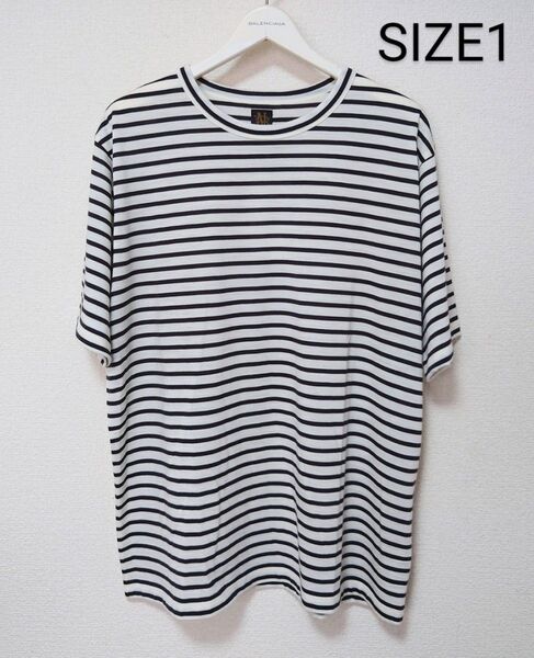 新品BATONER バトナー 24ss SUMMER WOOL BORDER T-SHIRT ボーダー サマー ウールTシャツ1