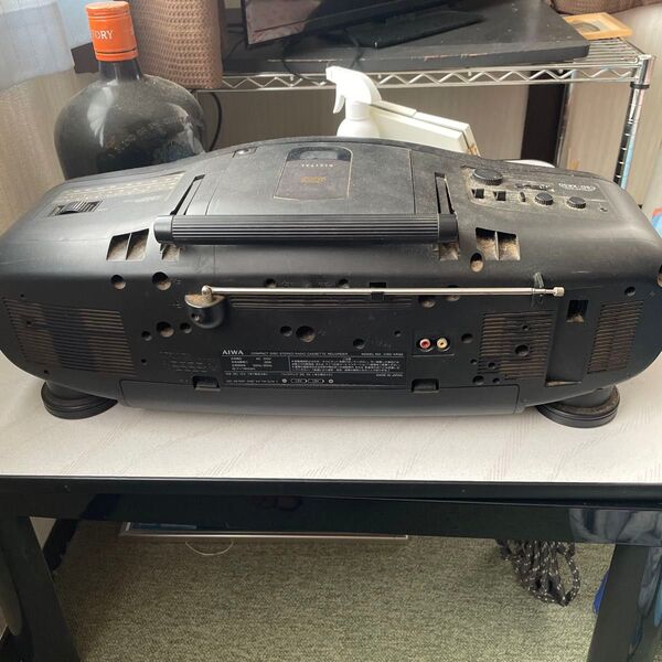 AIWA CDラジカセ CSD-W760 ブラック ジャンク