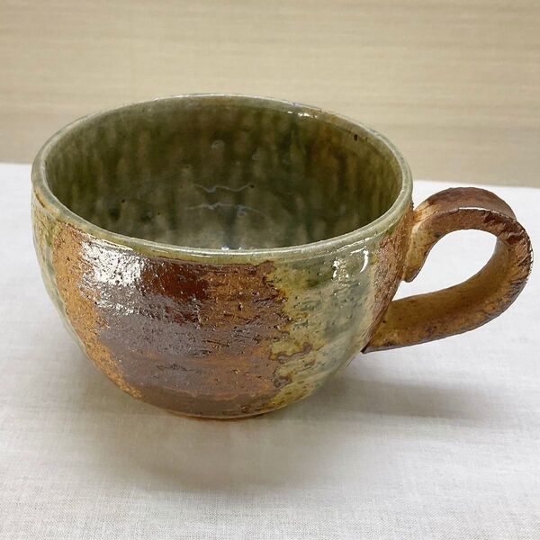 新品 瀬戸焼 【ほっこりマグ 窯炎】スープカップ たっぷり カフェオレ カップ コーヒーカップ 汁椀 新品未使用品