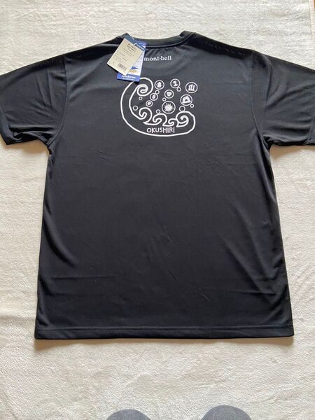 モンベル mont-bell ご当地Tシャツ 黒 奥尻島 半袖
