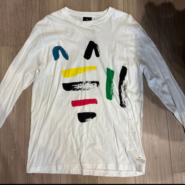 Paul Smith 長袖Tシャツ カラフルプリント ホワイト
