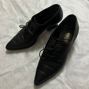 【美品】Jean Paul GAULTIER パンプス ブラック シューズ 23 レザー