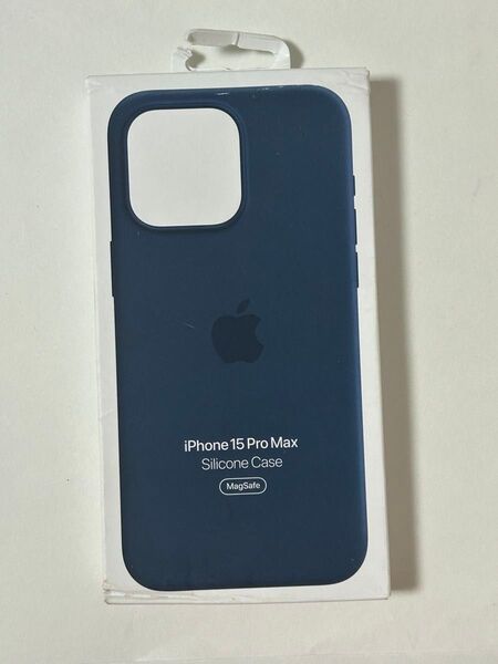 Apple純正iPhone 15 Pro Max シリコンケース 新品 ストームブルー